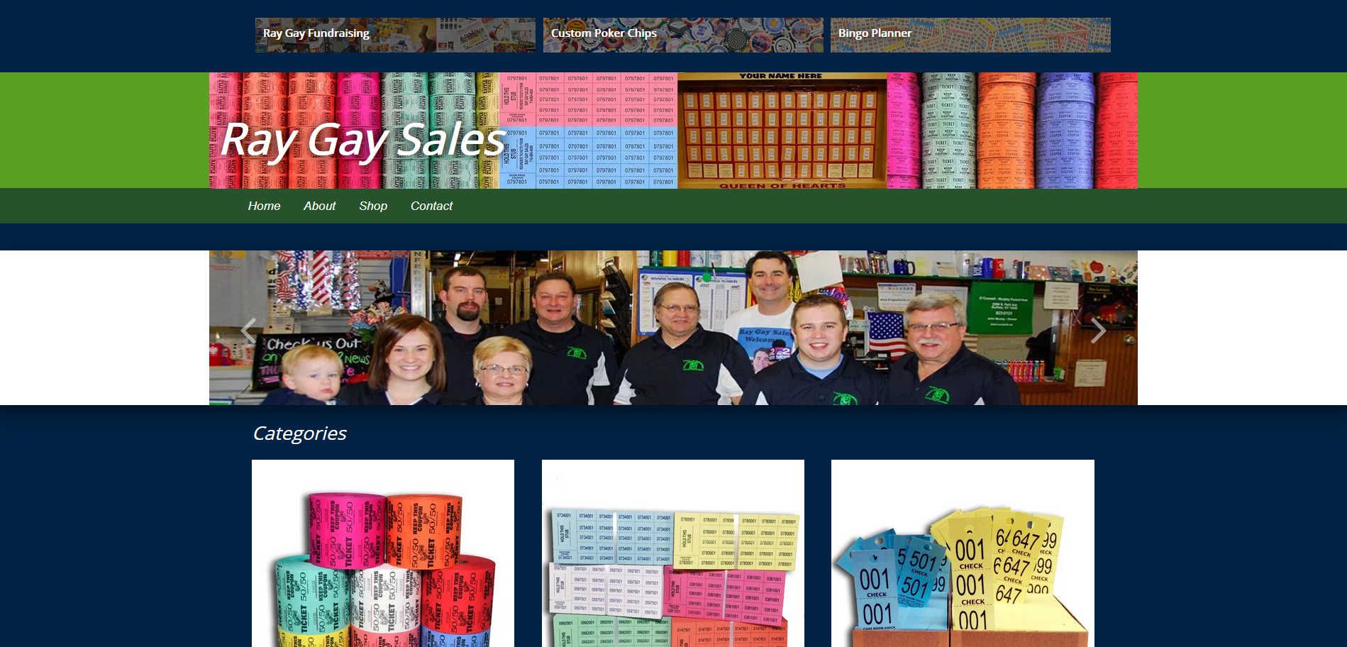 Retail: Party Supply Company Website