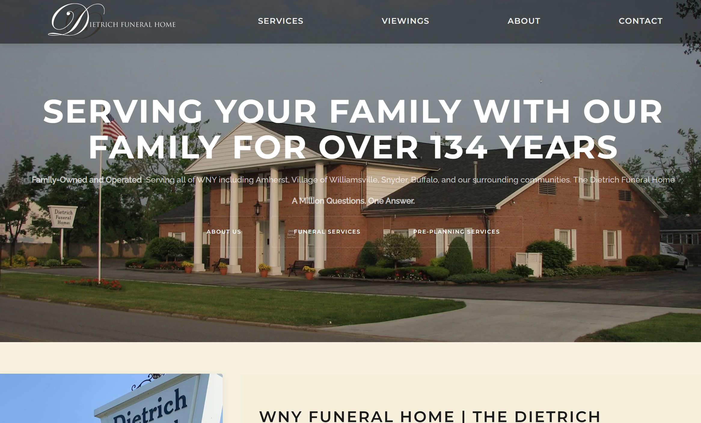 Funeral Home Website | Buffalo Web